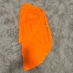 PrettyLittleThing Bold Orange Skirt
